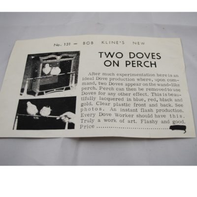Bob Kline's Two Doves on a Perch