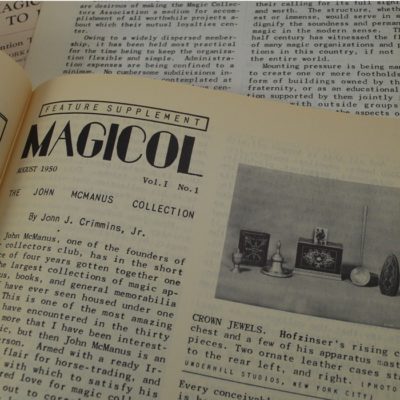 Magicol Series one complete file: Magic Collectors Association 1950-1952