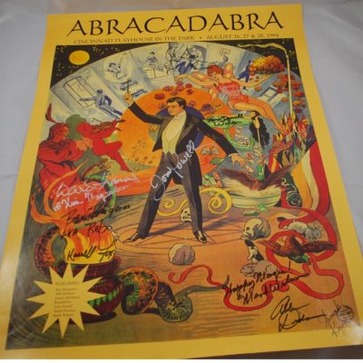 Signed 1994 Abra Cadabra Poster: Cincinnati Ohio signed by all of the cast