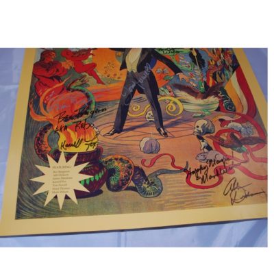 Signed 1994 Abra Cadabra Poster: Cincinnati Ohio signed by all of the cast