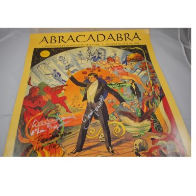 Signed 1994 Abra Cadabra Poster: Cincinnati Ohio signed by all of the cast