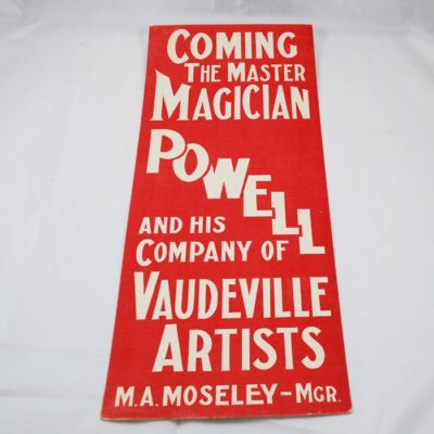 Powell Original window card poster