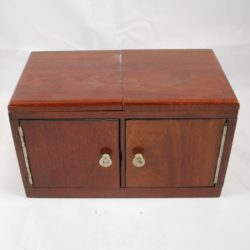 Quality Vintage piano hinged double door die box
