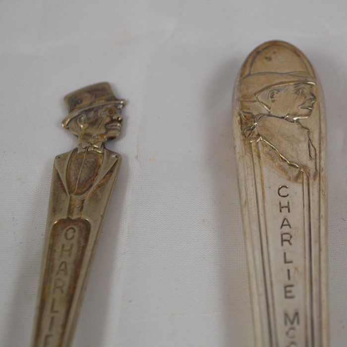 VIntage Charlie McCarthy Knife and Spoon