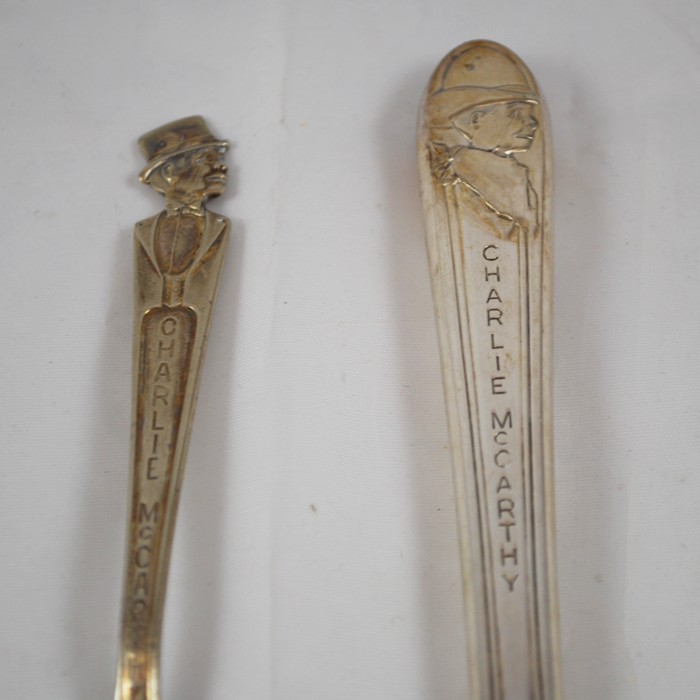 VIntage Charlie McCarthy Knife and Spoon