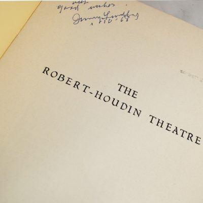 The Robert Houdin Theater a lecture by M. Laurea: only 100 copies signed to the owner J.B. Findlay: printed in 1968