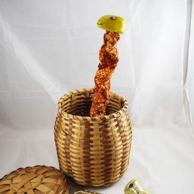 The repeating snake basket from Abbott’s: Vintage late 60’s Pristine