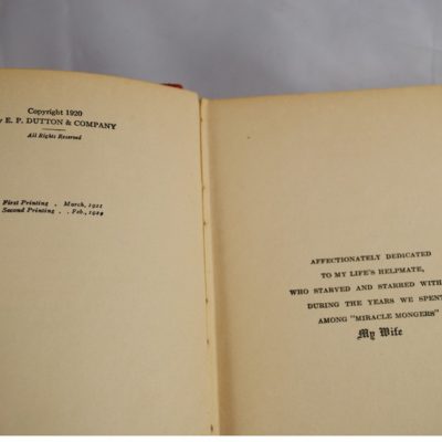 Miracle Mongers and their methods: George Boston copy given to Him by Bess Houdini 1937