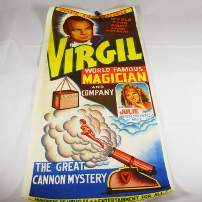 Virgil full color Cannon Mystery panel poster