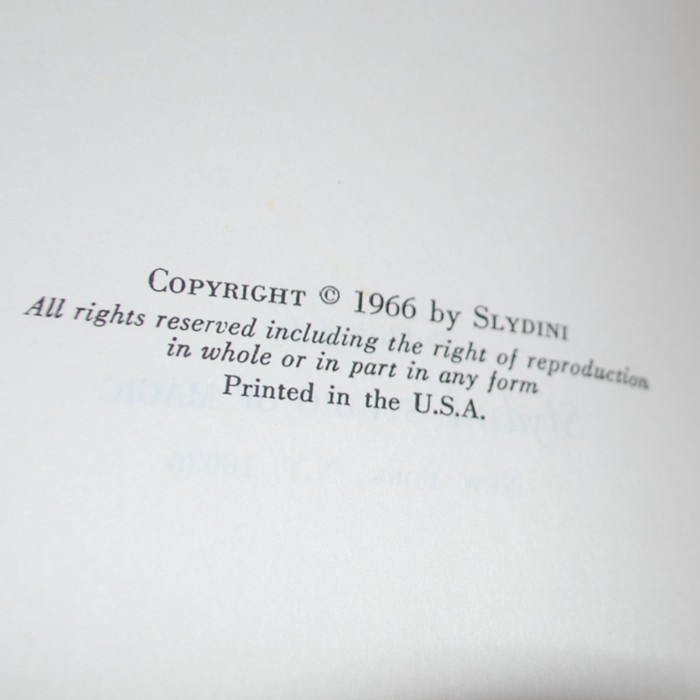 Slydini Encores: Autographed to the former owner