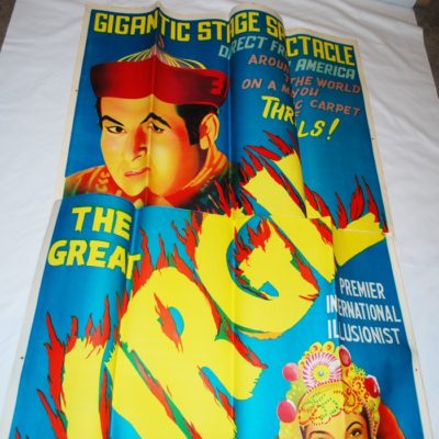 VIrgil Three Sheet poster 1950's: just as it came from the printer!
