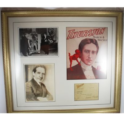 Howard Thurston autographed collage: all original material