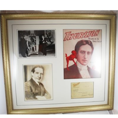 Howard Thurston autographed collage: all original material