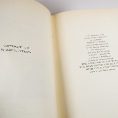 Magic by Misdirection: FItzkee 1945: Walter B. Graham edition with dust jacket