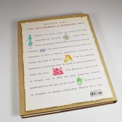 Ricky Jay’s Journal of Anomalies: hardback 2001