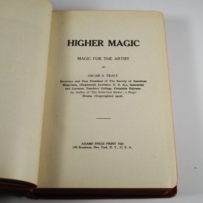 Higher Magic by Oscar Teale: 1920