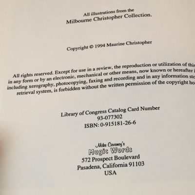Milbourne Christopher Library: Magic Words