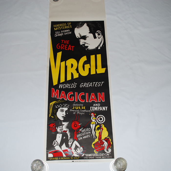 Virgil Sawing a Woman in Half and Weird Execution on Mars Panel Original 1950's