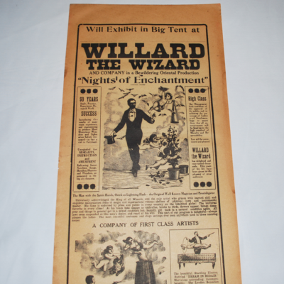 Original 1895 Willard the Wizard Broadside - Image 3