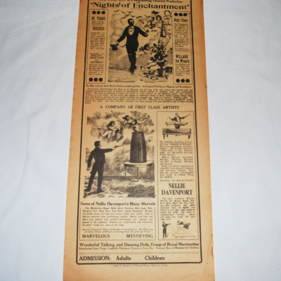 Original 1895 Willard the Wizard Broadside - Image 4