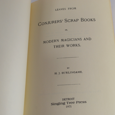 Leaves From Conjurors Scrapbooks by Burlingame: 1971 reprint - Image 2