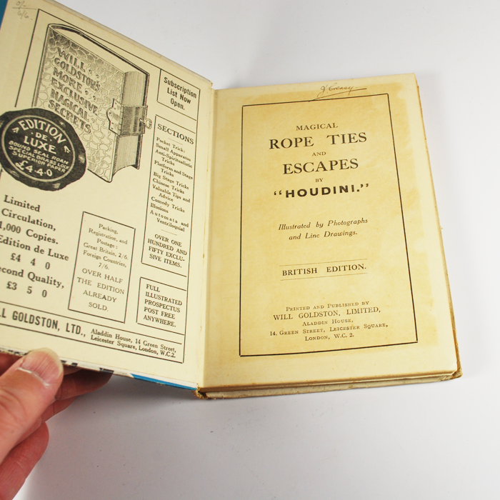 magical rope ties and escapes harry houdini magical rope ties and escapes harry houdini