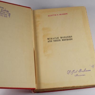 Houdini Miracle Mongers and Their Methods 2nd Printing 1929 - Image 2