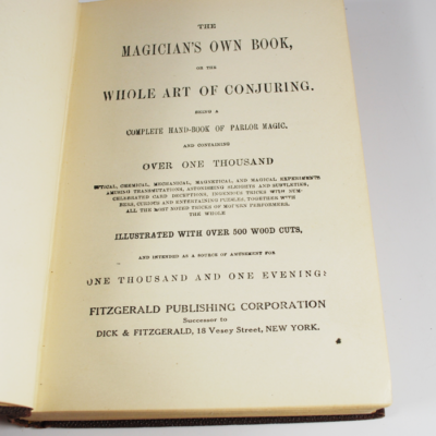 Magician's Own Book: Fitzgerald publishing 19th Century - Image 3