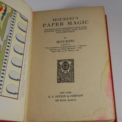 houdini paper magic houdini paper magic