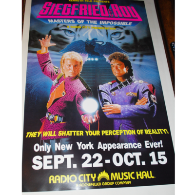 Siegfried and Roy 1989 New York Poster: special limited time availability