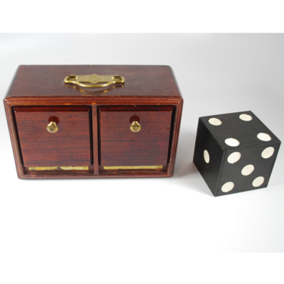 English Style Die Box Circa 1930:  Beautiful Patina