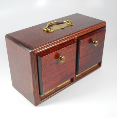 English Style Die Box Circa 1930:  Beautiful Patina - Image 5