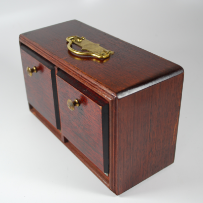 English Style Die Box Circa 1930:  Beautiful Patina - Image 6