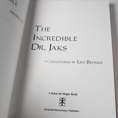 The Incredible Dr. Jaks: Salon De Magie Publication - Image 3