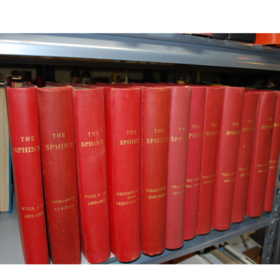 26 Bound Volumes of Sphinx Magazine: 1-3, 8-10, 32-52