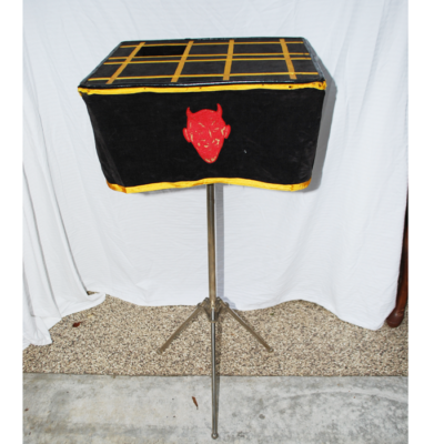 Stunning circa 1910 side table.  Designed to operate a thread gimmick prop! - Image 2