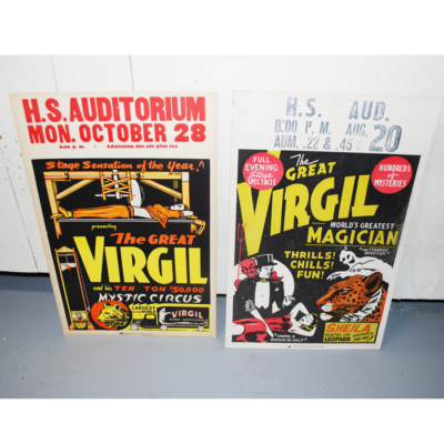 Two Vintage Virgil Window Cards early 1940's