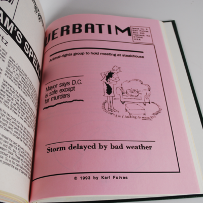 Rigmarole and Verbatim Complete bound file including all magic kit mailings: Karl Fulves: rare - Image 4