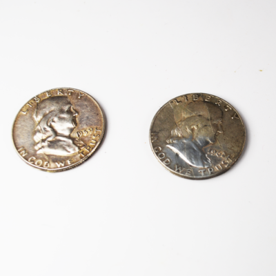 Folding Franklin half and nickel to Franklin  half