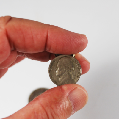 Folding Franklin half and nickel to Franklin  half - Image 3
