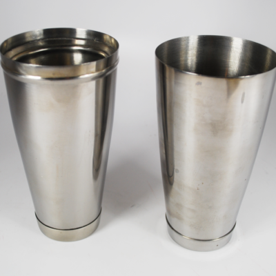 Rare Merv Taylor Cocktail Shaker Lota with matching shaker: Hallmarked