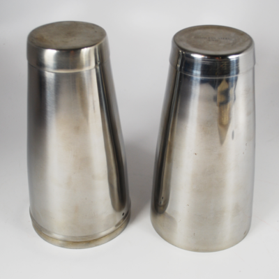 Rare Merv Taylor Cocktail Shaker Lota with matching shaker: Hallmarked - Image 2