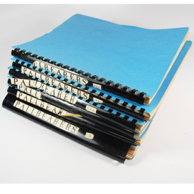 Complete file of Pallbearers Review by Karl Fulves: Spiral bound original issues