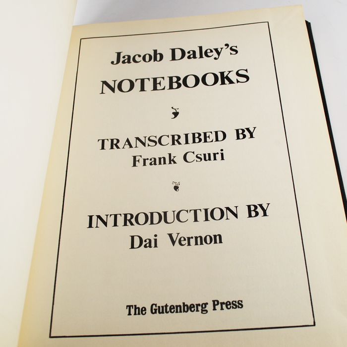 【保証書付】 Notebook: Daley's Jacob Hardback Gutenberg Fulve's Karl その他