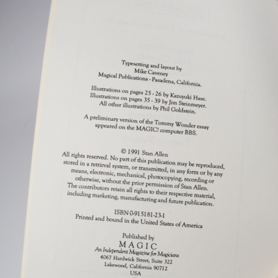 Square One: Original 1991 first edition from Stan Allen - Image 2