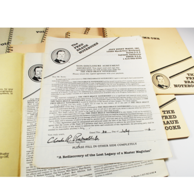 The Fred Braue Notebooks: Charles Reynolds copies with prospectus and signed contract - Image 4