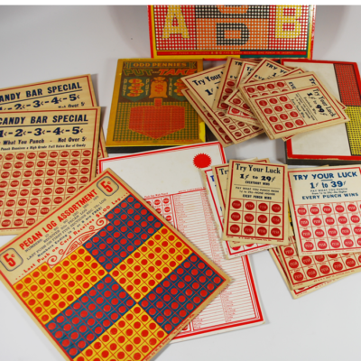 28 Vintage Gambling punch boards 1950's - Image 2