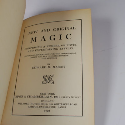 New and Original Magic: Massey 1922 first edition - Image 3