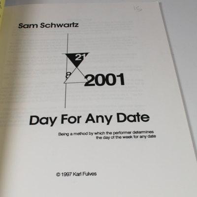 Karl Fulves: Sam Schwartz day for Any Date 1997 - Image 2