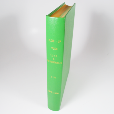 Karl Fulves  Complete file of the Chronicles nicely bound and gold embossed: With C Lose up folios 11 and 12